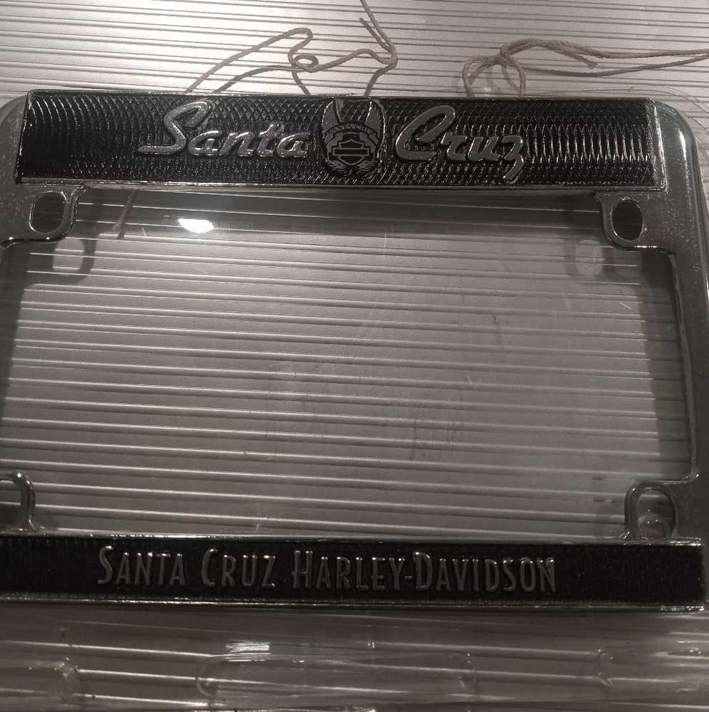 Chrome Harley Davidson License plate frame